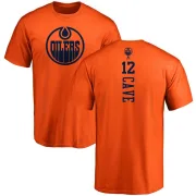 Colby Cave Edmonton Oilers One Color Backer T-Shirt - Orange