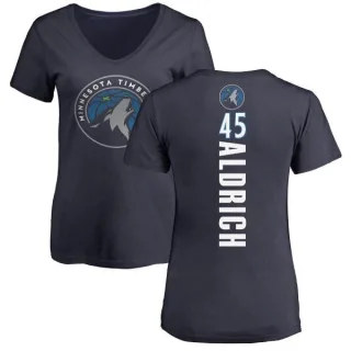 Cole Aldrich Women's Minnesota Timberwolves Navy Backer T-Shirt
