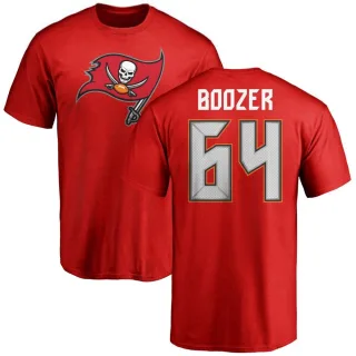 Cole Boozer Tampa Bay Buccaneers Name & Number Logo T-Shirt - Red