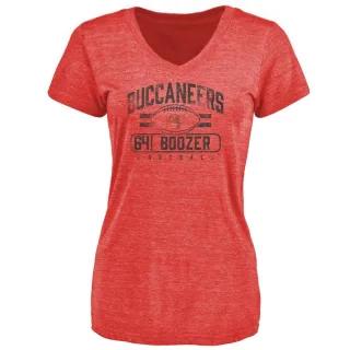 Cole Boozer Women's Tampa Bay Buccaneers Flanker Tri-Blend T-Shirt - Red