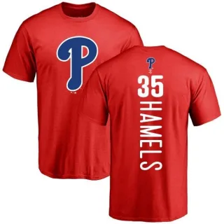 Cole Hamels Philadelphia Phillies Backer T-Shirt - Red