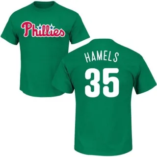 Cole Hamels Philadelphia Phillies St. Patrick's Day Name & Number T-Shirt - Green