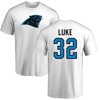 Cole Luke Carolina Panthers Name & Number Logo T-Shirt - White