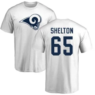 Coleman Shelton Los Angeles Rams Name & Number Logo T-Shirt - White