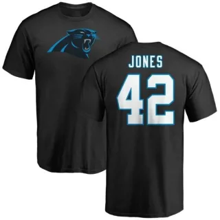 Colin Jones Carolina Panthers Name & Number Logo T-Shirt - Black