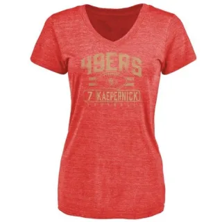 Colin Kaepernick Women's San Francisco 49ers Flanker Tri-Blend T-Shirt - Red