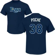 Colin Poche Tampa Bay Rays Name & Number T-Shirt - Navy