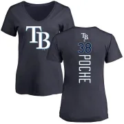 Colin Poche Women's Tampa Bay Rays Backer Slim Fit T-Shirt - Navy