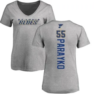 Colton Parayko Women's St. Louis Blues Backer T-Shirt - Ash