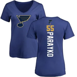 Colton Parayko Women's St. Louis Blues Backer T-Shirt - Blue