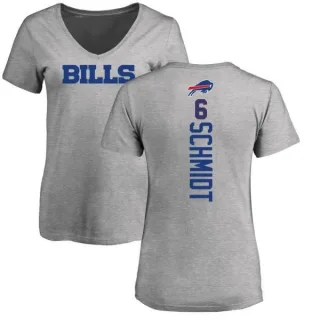 Colton Schmidt Women's Buffalo Bills Backer V-Neck T-Shirt - Ash