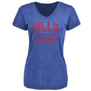 Colton Schmidt Women's Buffalo Bills Flanker Tri-Blend T-Shirt - Royal