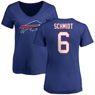 Colton Schmidt Women's Buffalo Bills Name & Number Logo Slim Fit T-Shirt - Royal