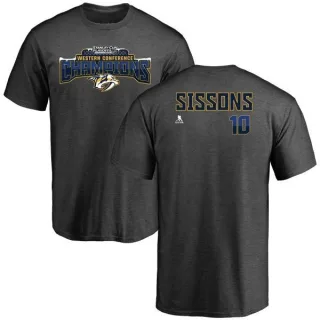 Colton Sissons Nashville Predators 2017 Western Conference Champions Name & Number T-Shirt - Heather Gray