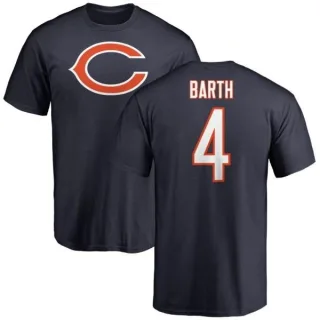 Connor Barth Chicago Bears Name & Number Logo T-Shirt - Navy