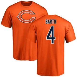 Connor Barth Chicago Bears Name & Number Logo T-Shirt - Orange