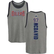 Connor McDavid Edmonton Oilers Backer Tri-Blend Tank - Heathered Gray