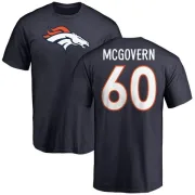 Connor McGovern Denver Broncos Name & Number Logo T-Shirt - Navy