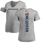 Connor McGovern Women's Denver Broncos Backer V-Neck T-Shirt - Ash