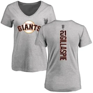 Conor Gillaspie Women's San Francisco Giants Backer Slim Fit T-Shirt - Ash