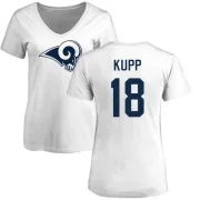 Cooper Kupp Women's Los Angeles Rams Name & Number Logo Slim Fit T-Shirt - White