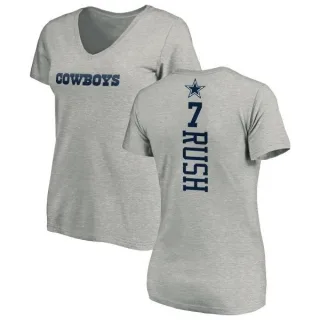 Cooper Rush Women's Dallas Cowboys Backer Slim Fit T-Shirt - Ash