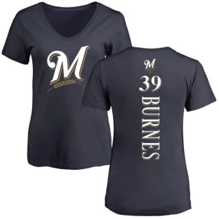 Corbin Burnes Women's Milwaukee Brewers Backer Slim Fit T-Shirt - Navy