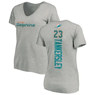 Cordrea Tankersley Women's Miami Dolphins Backer V-Neck T-Shirt - Ash