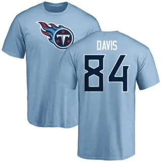 Corey Davis Tennessee Titans Name & Number Logo T-Shirt - Light Blue