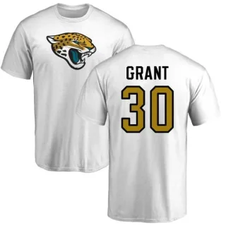 Corey Grant Jacksonville Jaguars Name & Number Logo T-Shirt - White