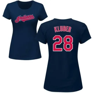 Corey Kluber Women's Cleveland Indians Name & Number T-Shirt - Navy