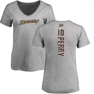 Corey Perry Women's Anaheim Ducks Backer T-Shirt - Ash