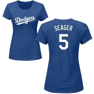 Corey Seager Women's Los Angeles Dodgers Name & Number T-Shirt - Royal