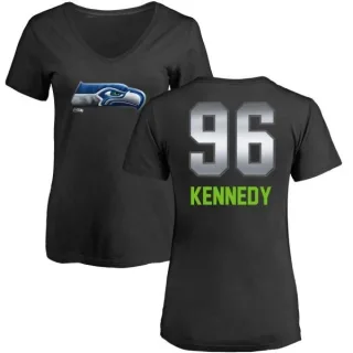 Cortez Kennedy Women's Seattle Seahawks Midnight Mascot T-Shirt - Black