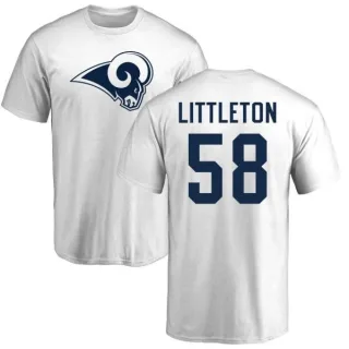 Cory Littleton Los Angeles Rams Name & Number Logo T-Shirt - White