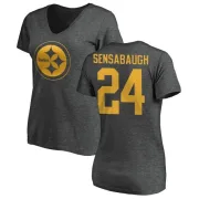 Coty Sensabaugh Women's Pittsburgh Steelers One Color T-Shirt - Ash