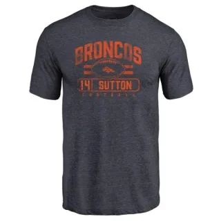 Courtland Sutton Denver Broncos Flanker Tri-Blend T-Shirt - Navy