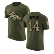 Courtland Sutton Denver Broncos Olive Salute to Service Legend T-Shirt