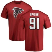 Courtney Upshaw Atlanta Falcons Name & Number Logo T-Shirt - Red