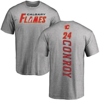 Craig Conroy Calgary Flames Backer T-Shirt - Ash