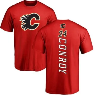 Craig Conroy Calgary Flames Backer T-Shirt - Red