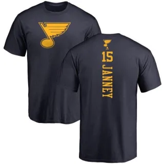 Craig Janney St. Louis Blues One Color Backer T-Shirt - Navy