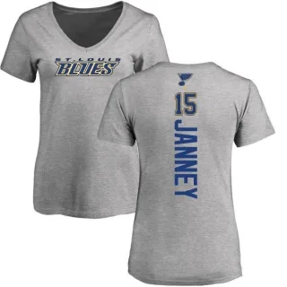 Craig Janney Women's St. Louis Blues Backer T-Shirt - Ash