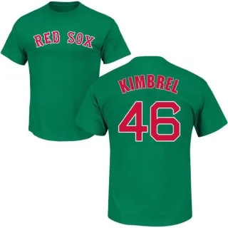 Craig Kimbrel Boston Red Sox St. Patrick's Day Name & Number T-Shirt - Green