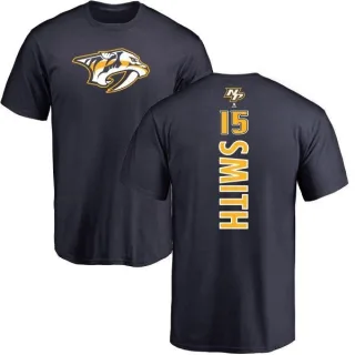 Craig Smith Nashville Predators Backer T-Shirt - Navy