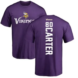 Cris Carter Minnesota Vikings Backer T-Shirt - Purple