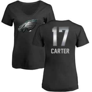 Cris Carter Women's Philadelphia Eagles Midnight Mascot T-Shirt - Black