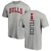 Cristiano Felicio Chicago Bulls Ash Backer T-Shirt