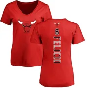 Cristiano Felicio Women's Chicago Bulls Red Backer T-Shirt