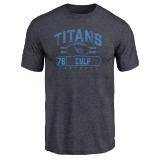 Curley Culp Tennessee Titans Flanker Tri-Blend T-Shirt - Navy